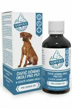 Čistič očního okolí pro psy TOPVET 50ml Cenově Výhodný