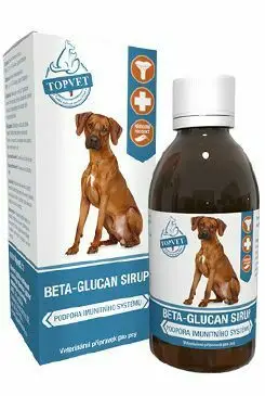 Beta-glucan sirup pro psy TOPVET 200ml Jen Po Omezenou Doba