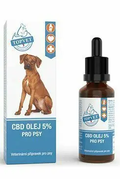 CBD olej 5% pro psy TOPVET 10ml Kup Teď