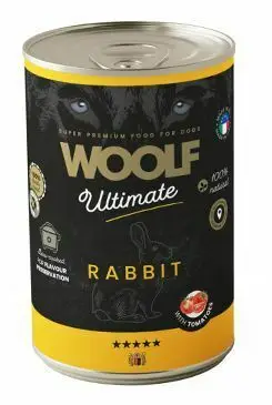 Sezónní Sleva WOOLF Ultimate DogFood konz. Rabbit 400g