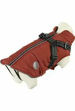Obleček bunda pro psy S POSTROJEM terakota 40cm Zolux Nová Kolekce