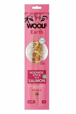 WOOLF Earth poch. NooHide XL Stick with Salmon 85g Autentický
