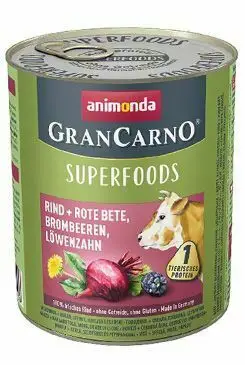 Animonda pes GRANCARNO konz. Superfoods hovězí 800g Výhodná Nabídka