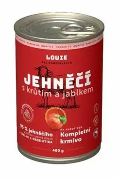 Louie Dog konz. Jehněčí s krůtím,jablk.prebiotiky 400g Kup Teď
