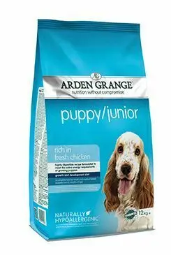 Arden Grange Dog Puppy/Junior rich in fresh Chick.12kg Must-Have