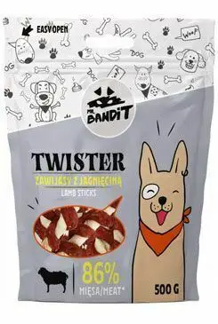 VetExpert Mr.Bandit pochoutka TWISTER jehněčí tyč 500g Akce