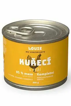 Louie Dog konz. Kuřecí s rýží 200g Levný