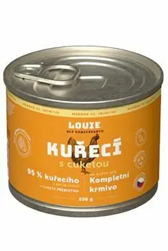 Louie Dog konz. Kuřecí s cuketou a prebiotiky 200g Akční Nabídka