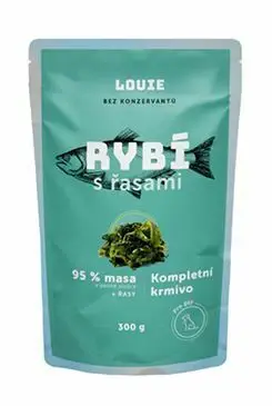 Louie Dog kapsa Rybí s řasami 300g Ověřený