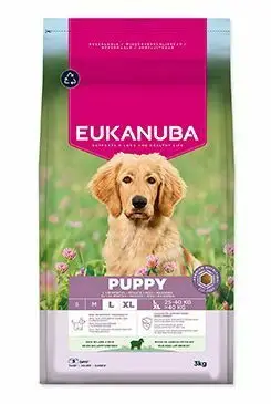 Akční Nabídka Eukanuba Dog Puppy Large rich in Lamb 3kg
