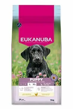 Akce Eukanuba Dog Puppy Large rich in fresh Chicken 15kg