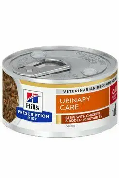 Hill‘s Fel. PD C/D UrinaryStress Ckn&Veg stew Konz.82g Autentický