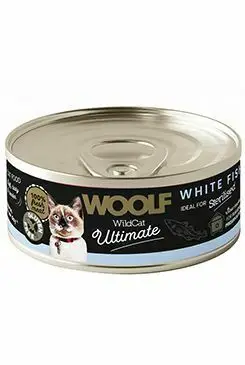 WOOLF WildCat Ultimate konz. Adult Paté White Fish 85g Novinka