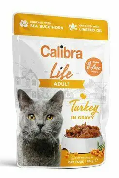 Přímo Od Výrobce Calibra Cat Life kapsa Adult Turkey in gravy 85g