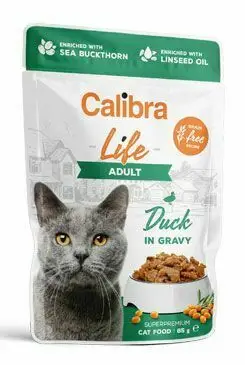 Expresní Doručení Calibra Cat Life kapsa Adult Duck in gravy 85g