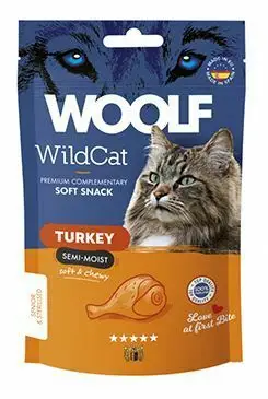 WOOLF WildCat Semi-Moist Snack Turkey 50g Víkendová Akce