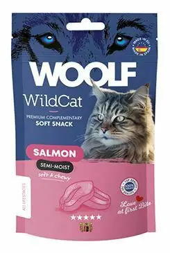 WOOLF WildCat Semi-Moist Snack Salmon 50g Cenová Bomba