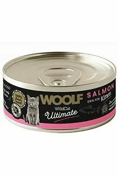 Tovární Cena WOOLF WildCat Ultimate konz. Kitten Paté Salmon 85g