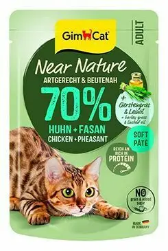 GimCat Near Nature kapsa kuře&bažant 85g Nejprodávanější