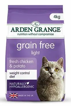Vysoce Kvalitní Arden Grange Cat GF Adult Light fresh Chick&Potato 4kg