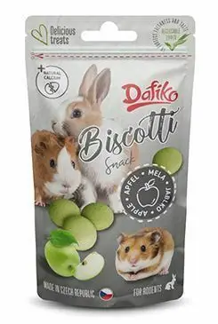 Cenově Výhodný Dafiko piškoty pro hlodavce jablko 25g