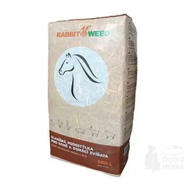 Kup Teď Podestýlka slaměná pro koně a zvířata RabbitWeed 500l