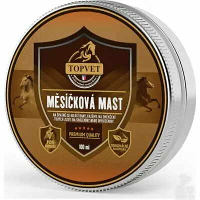 Expresní Doručení Měsíčková mast pro koně TOPVET 100ml
