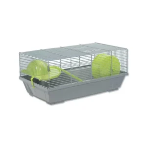Klec SMALL ANIMAL Erik šedá se zelenou výbavou Sezónní Sleva
