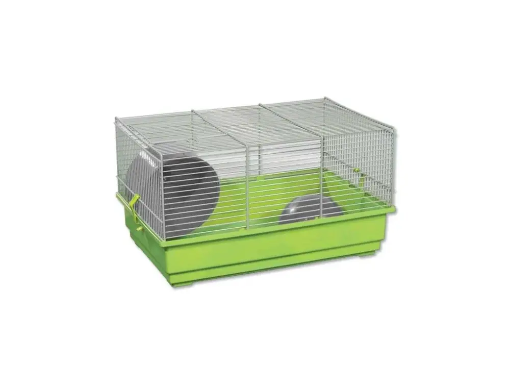 Dokud Zásoby Vydrží Klec SMALL ANIMAL Richard šedo-zelená se zelenou výbavou