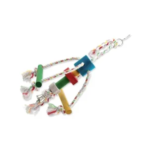 Hračka BIRD JEWEL Chobotnička závěsná dřevo - provaz 29 cm Ihned K Objednání