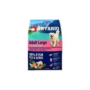 Dokud Zásoby Vydrží ONTARIO Adult Large Fish & Rice 2,25 kg