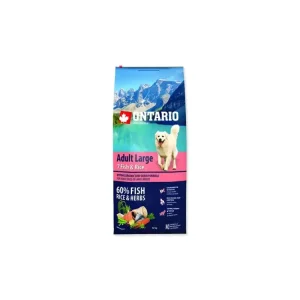 Originální ONTARIO Adult Large Fish & Rice 12 kg