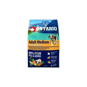 ONTARIO Adult Medium Fish & Rice 2,25 kg Koupit Online