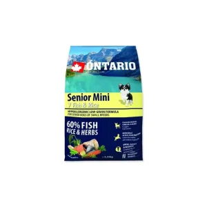 ONTARIO Senior Mini Fish & Rice 2,25 kg Značkový
