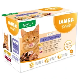 IAMS kapsička výběr ze suchozemských mas v omáčce multipack 1020 g Hit Sezóny