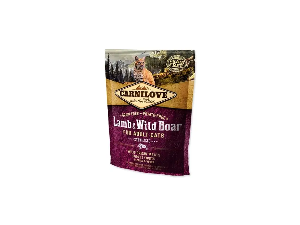 CARNILOVE Lamb and Wild Boar adult cats Sterilised 400 g Časově Omezené