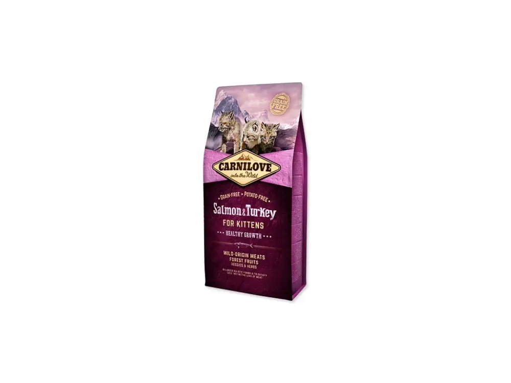 Nová Kolekce Carnilove Salmon and Turkey Kittens – Healthy Growth 6kg